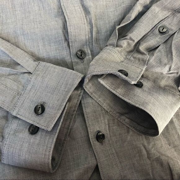 NWT CALVIN KLEIN Dress Shirt Gray Size Large - Picture 8 of 13